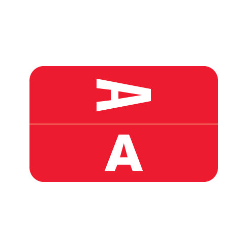 Smead ACCS "A" Labels 1-5/8" x 1" Laminated- Pack of 100
