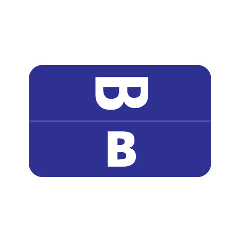 Smead ACC "B" Labels 1-5/8" x 1" Laminated- Roll of 250
