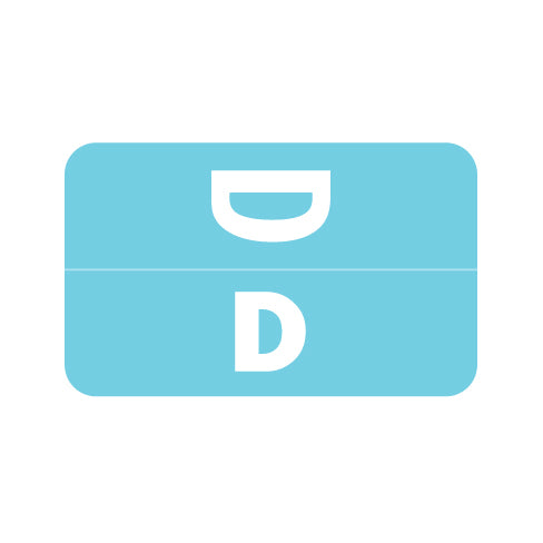 Smead ACC "D" Labels 1-5/8" x 1" Laminated- Roll of 250