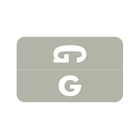 Smead ACC "G" Labels 1-5/8" x 1" Laminated- Roll of 250