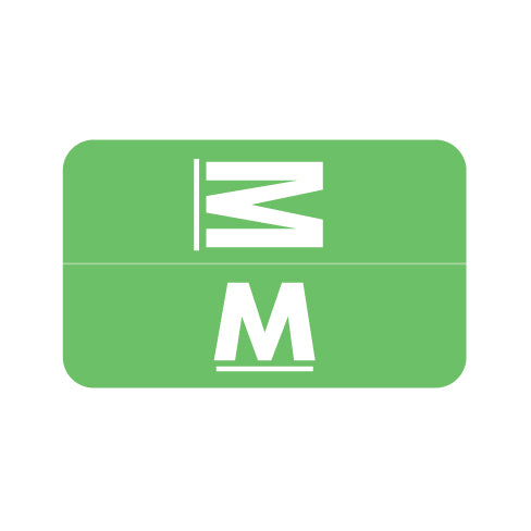 Smead ACC "M" Labels 1-5/8" x 1" Laminated- Roll of 250