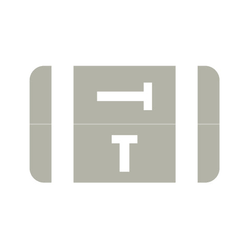 Smead ACC "T" Labels 1-5/8" x 1" Laminated- Roll of 250