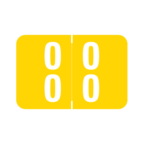 Smead DDS Double Digit "00-09" Labels 1" X 1-1/2" Laminated- Roll of 500