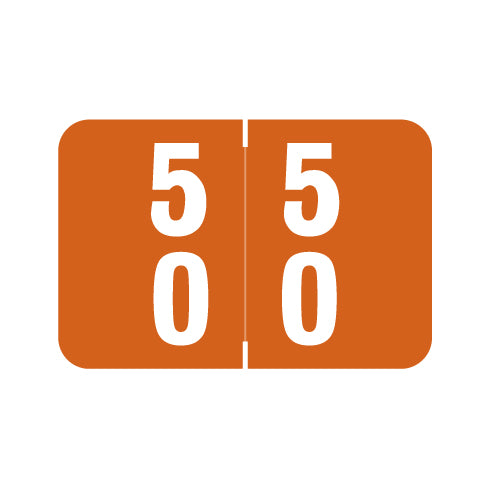 Smead DDS Double Digit "50-59" Labels 1" X 1-1/2" Laminated- Roll of 500