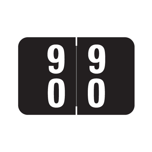 Smead DDS Double Digit "90-99" Labels 1" X 1-1/2" Laminated- Roll of 500