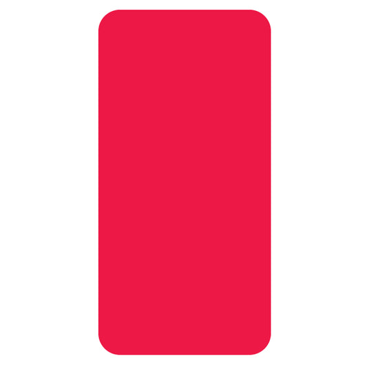 Smead CC Solid Red Labels 2" X 1" Unlaminated- Roll of 250