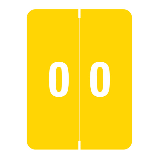 Smead XLCC "0" Labels 2" X 1-1/2" Laminated- Roll of 500