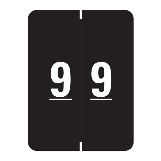 Smead XLCC "9" Labels 2" X 1-1/2" Laminated- Roll of 500