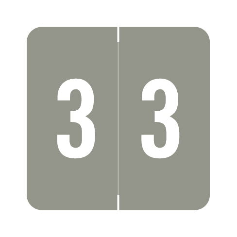 Sav-Tyme/SFI "3" Labels 1-1/2" X 1-1/2" Laminated- Roll of 500