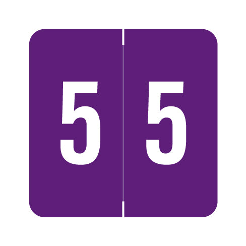 Sav-Tyme/SFI "5" Labels 1-1/2" X 1-1/2" Laminated- Roll of 500