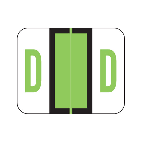 Smead BCCS "D" Labels 1" X 1-1/4" Laminated- Pack of 120