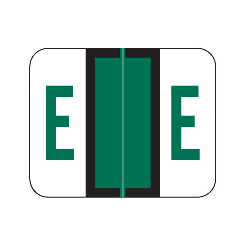 Smead BCCS "E" Labels 1" X 1-1/4" Laminated- Pack of 120