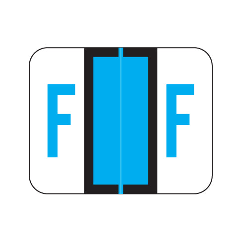 Smead BCCS "F" Labels 1" X 1-1/4" Laminated- Pack of 120