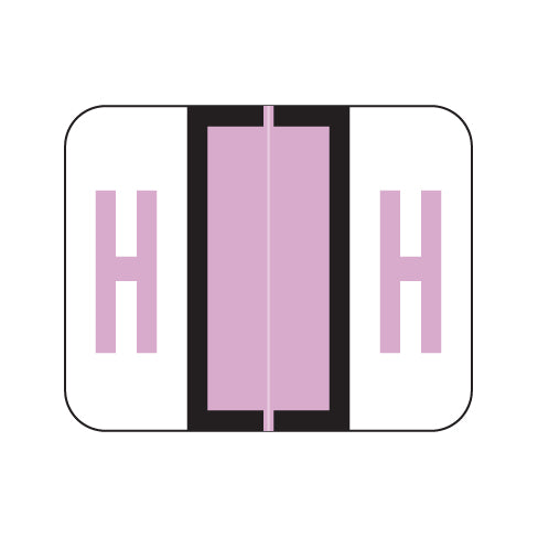 Smead BCCS "H" Labels 1" X 1-1/4" Laminated- Pack of 120