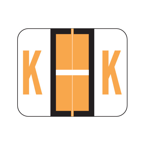 Smead BCCR "K" Labels 1" X 1-1/4" Laminated- Rolls of 500