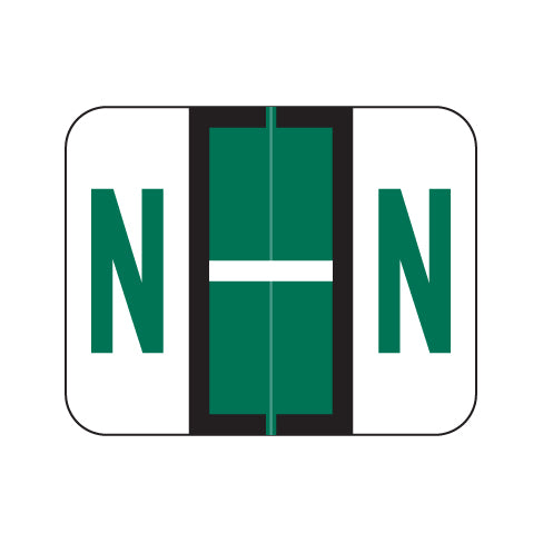 Smead BCCS "N" Labels 1" X 1-1/4" Laminated- Pack of 120
