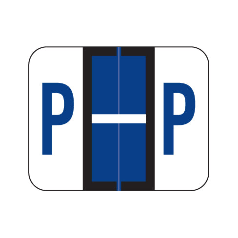 Smead BCCS "P" Labels 1" X 1-1/4" Laminated- Pack of 120