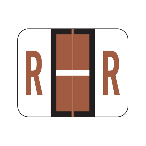 Smead BCCS "R" Labels 1" X 1-1/4" Laminated- Pack of 120