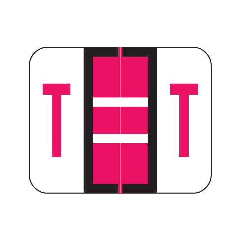 Smead BCCS "T" Labels 1" X 1-1/4" Laminated- Pack of 120
