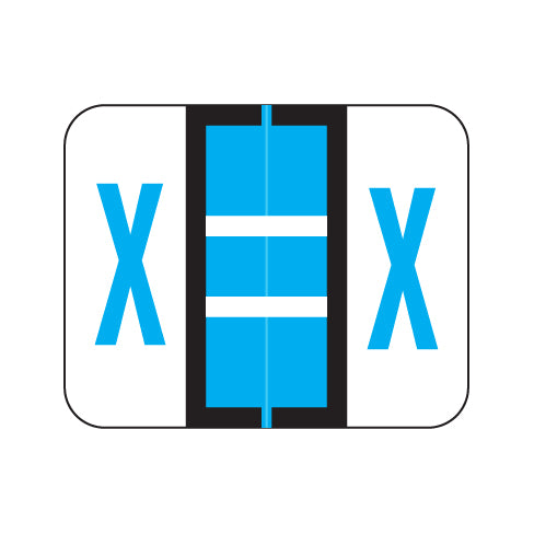 Smead BCCS "X" Labels 1" X 1-1/4" Laminated- Pack of 120
