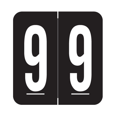 GBS 8860 "9" Labels 1.3" X 1-1/4" Laminated- Roll of 500