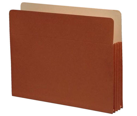 Standard Top Tab Expansion Pockets, Paper Gussets, Letter Size, 5-1/4" Expansion (Carton of 100) - Nationwide Filing Supplies