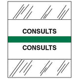 Stick On Index Tabs, CONSULTS 1-1/2" X 1-1/4" (Pack of 100)