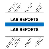 Stick On Index Tabs, LAB REPORTS 1-1/2" X 1-1/4" (Pack of 100)