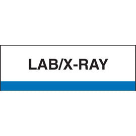 Stick On Index Tabs, LAB/X-RAY 1-1/2" X 1-1/4" (Pack of 100)