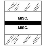 Stick On Index Tabs, MISC. 1-1/2" X 1-1/4" (Pack of 100)