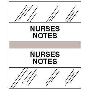 Stick On Index Tabs, NURSES NOTES 1-1/2" X 1-1/4" (Pack of 100)