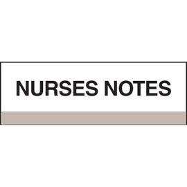 Stick On Index Tabs, NURSES NOTES 1-1/2" X 1-1/4" (Pack of 100)