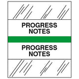 Stick On Index Tabs, PROGRESS NOTES 1-1/2" X 1-1/4" (Pack of 100)