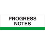 Stick On Index Tabs, PROGRESS NOTES 1-1/2" X 1-1/4" (Pack of 100)