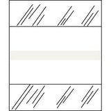 Stick On Index Tabs, BLANK WRITABLE 1-1/2" X 1-1/4" (Pack of 100)