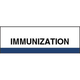Stick On Index Tabs, IMMUNIZATION 1-1/2" X 1-1/4" (Pack of 100)