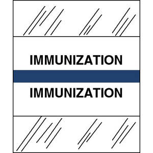Stick On Index Tabs, IMMUNIZATION 1-1/2" X 1-1/4" (Pack of 100)
