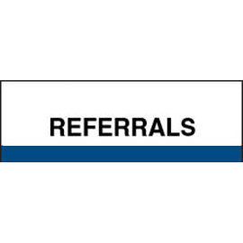 Stick On Index Tabs, REFERRALS 1-1/2" X 1-1/4" (Pack of 100)