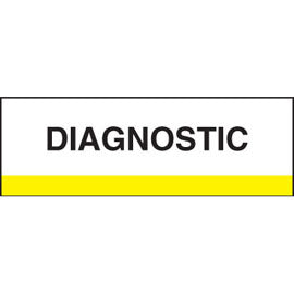 Stick On Index Tabs, DIAGNOSTIC 1-1/2" X 1-1/4" (Pack of 100)
