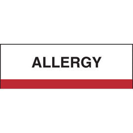 Stick On Index Tabs, ALLERGY 1-1/2" X 1-1/4" (Pack of 100)
