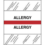 Stick On Index Tabs, ALLERGY 1-1/2" X 1-1/4" (Pack of 100)