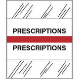 Stick On Index Tabs, PRESCRIPTION 1-1/2" X 1-1/4" (Pack of 100)