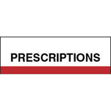 Stick On Index Tabs, PRESCRIPTION 1-1/2" X 1-1/4" (Pack of 100)
