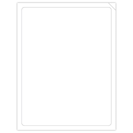 Blank Paper-Backed Car Dealership Laser Window Stickers - 8-1/2" x 11" (Package of 250)