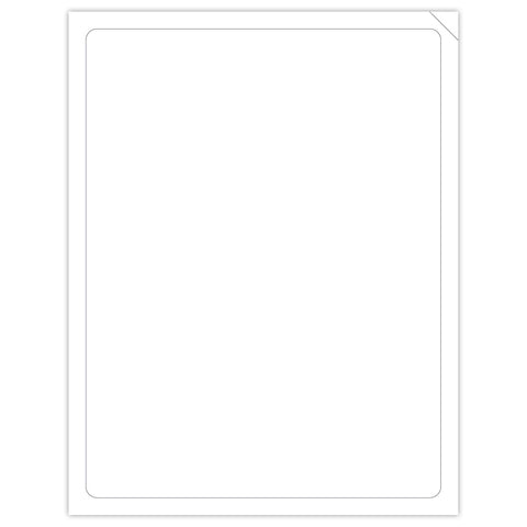 Blank Paper-Backed Car Dealership Laser Window Stickers - 8-1/2" x 11" (Package of 250)