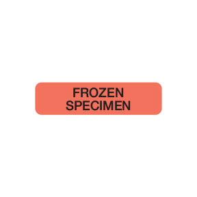 A1052 FROZEN SPECIMEN- Fluorescent Red, 1-1/4" X 5/16" (Roll of 250)