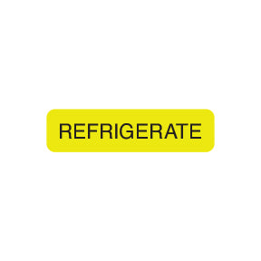 A1056 REFRIGERATE- Fluorescent Yellow, 1-1/4" X 5/16" (Roll of 250)