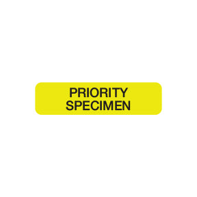 A1061 PRIORITY SPECIMEN- Fluorescent Yellow, 1-1/4" X 5/16" (Roll of 250)