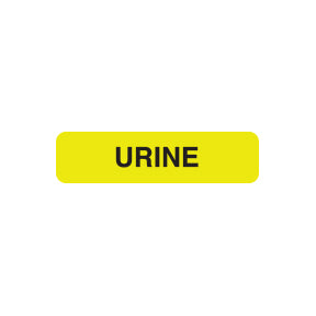A1071 URINE- Fluorescent Yellow, 1-1/4" X 5/16" (Roll of 250)
