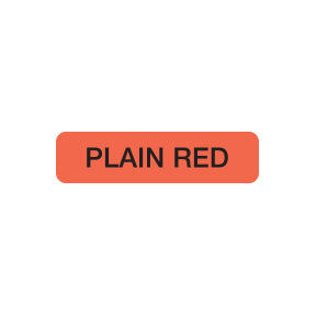 A1076 PLAIN RED- Fluorescent Red, 1-1/4" X 5/16" (Roll of 500)